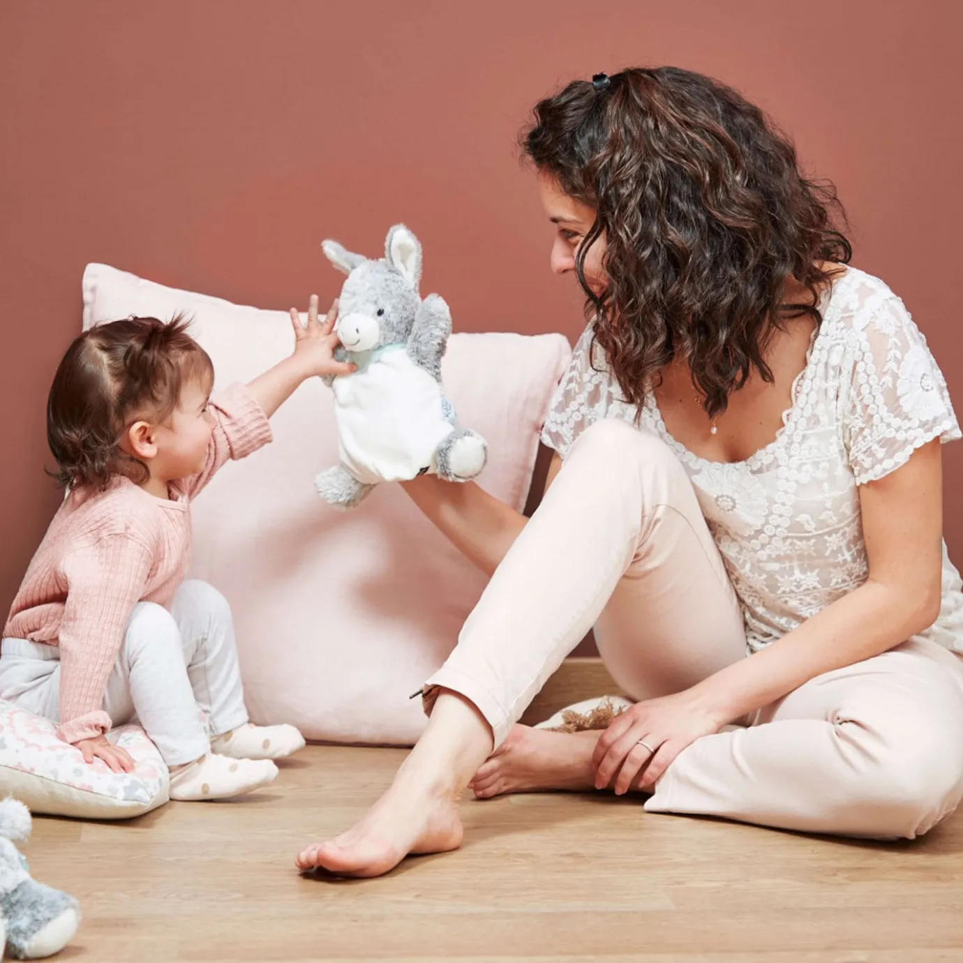 Kaloo Doudou Puppet 23 Cm / 8.97'', Regliss'' Donkey> Animal Comforter