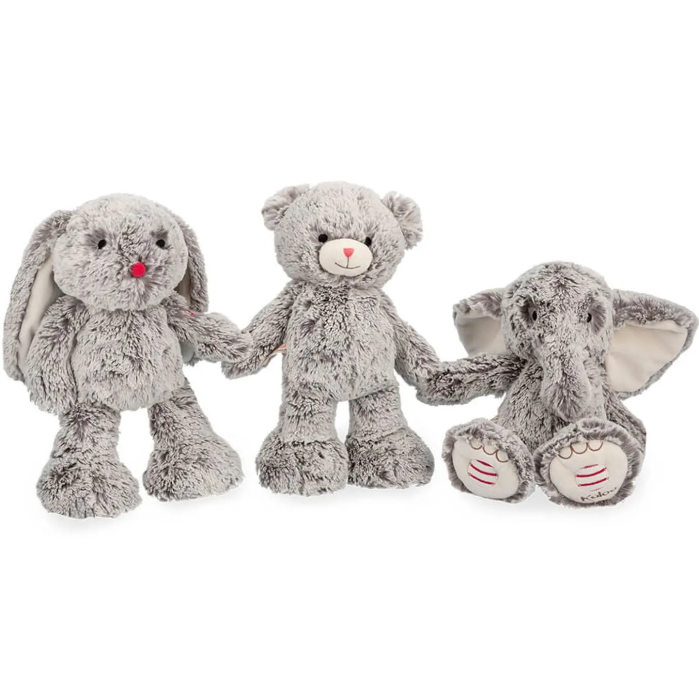 Kaloo Grey Prestige Musical Stuffed Elephant Noa> Stuffed Animals