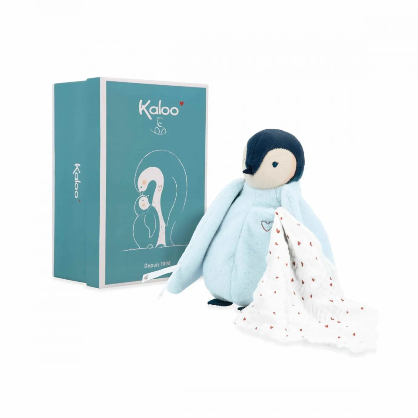 Kaloo Kissing Plush Penguin Blue> Stuffed Animals
