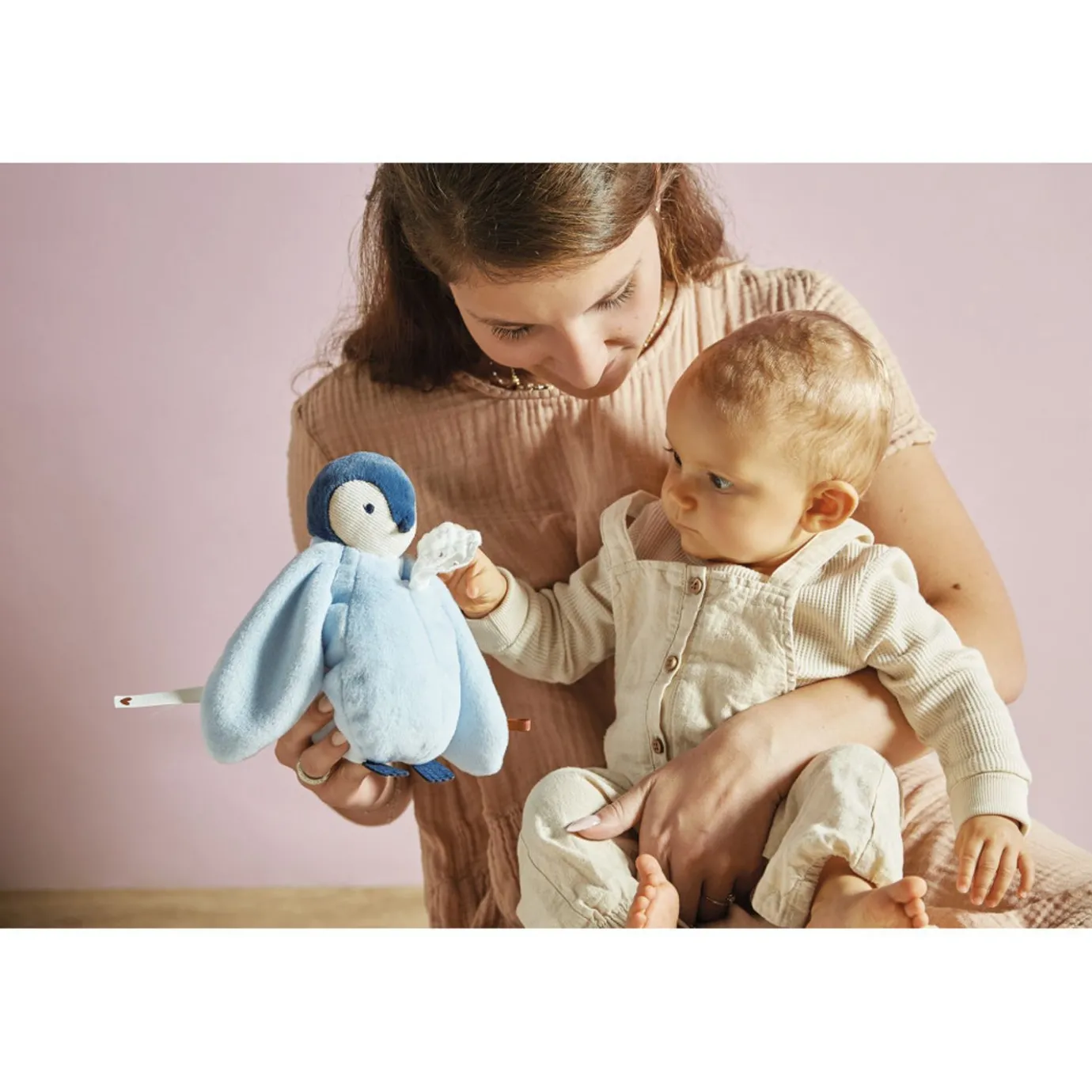 Kaloo Kissing Plush Penguin Blue> Stuffed Animals