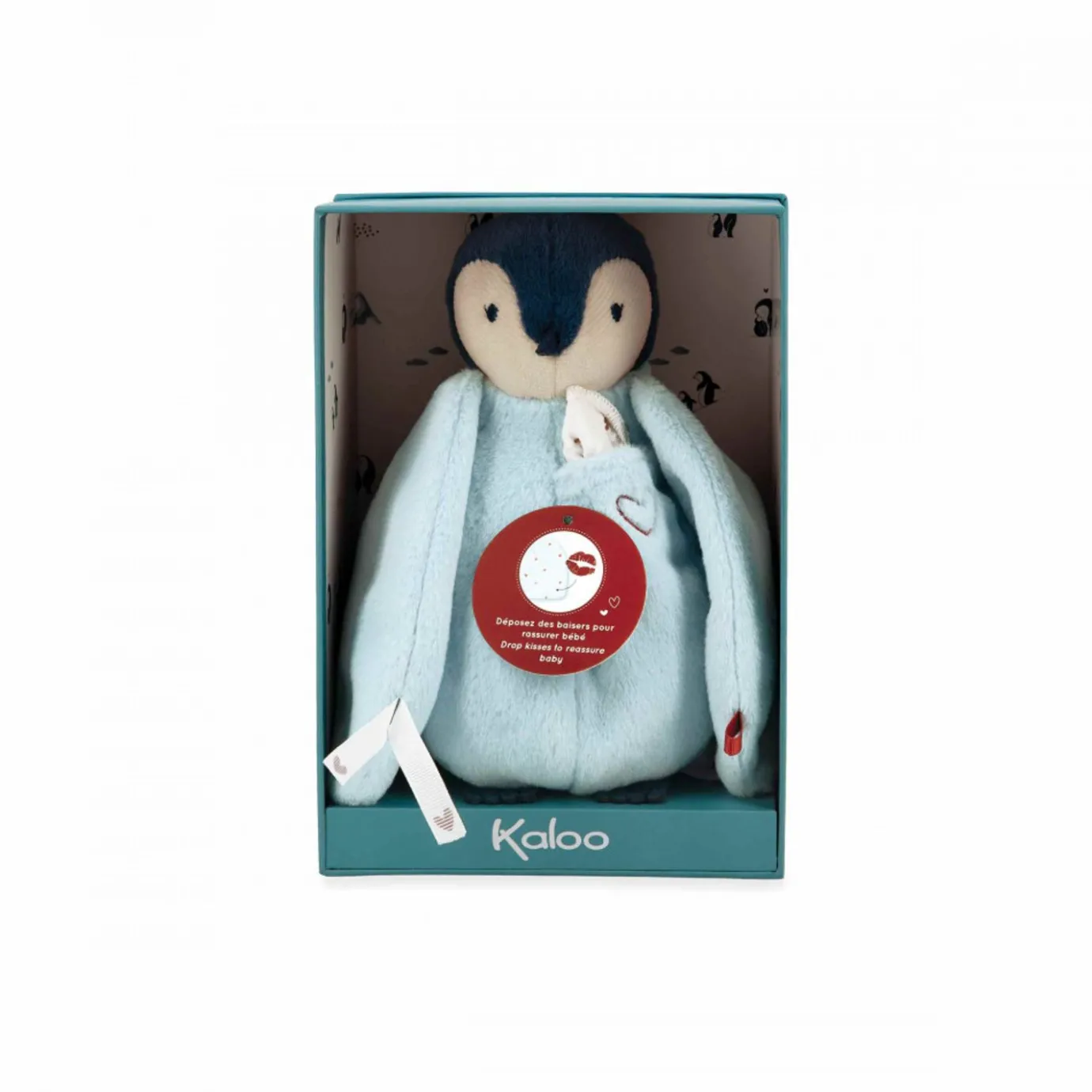 Kaloo Kissing Plush Penguin Blue> Stuffed Animals