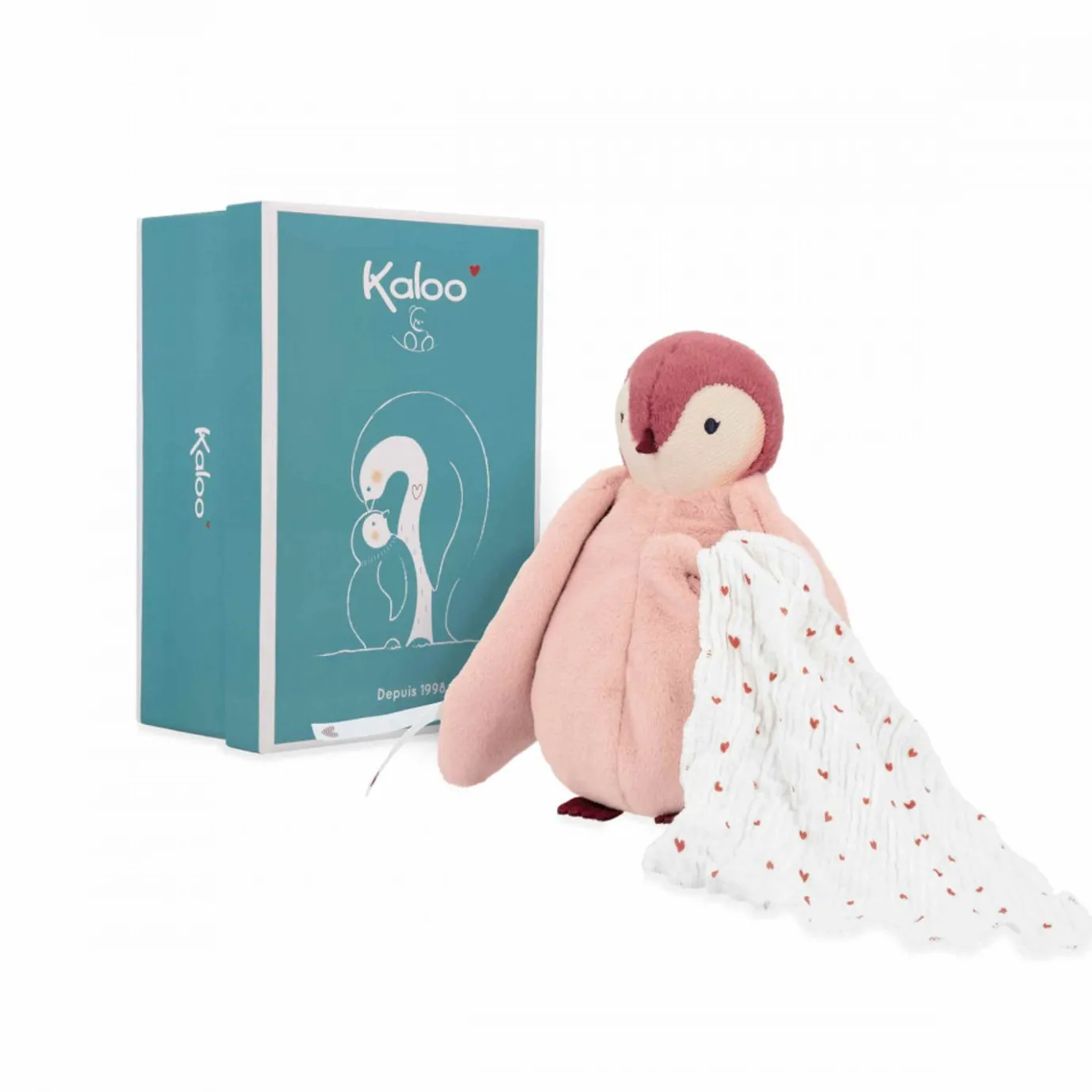 Kaloo Kissing Plush Penguin Pink> Stuffed Animals