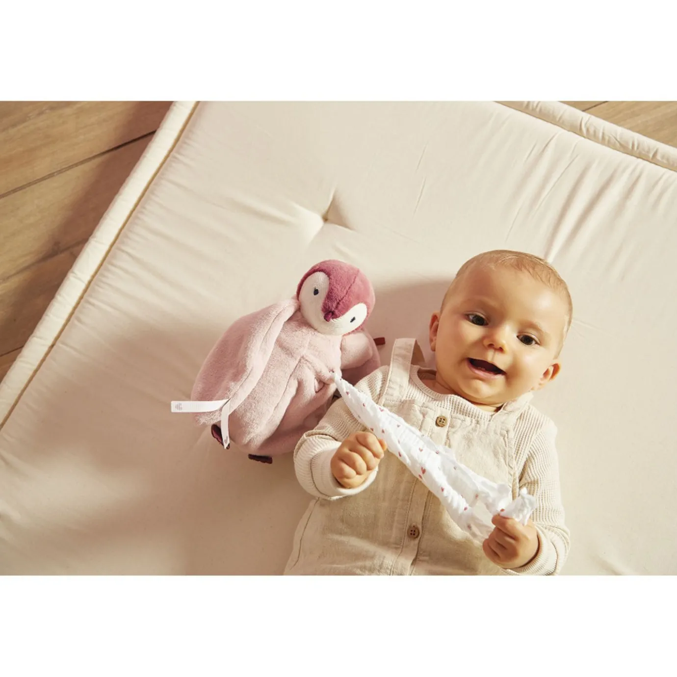 Kaloo Kissing Plush Penguin Pink> Stuffed Animals
