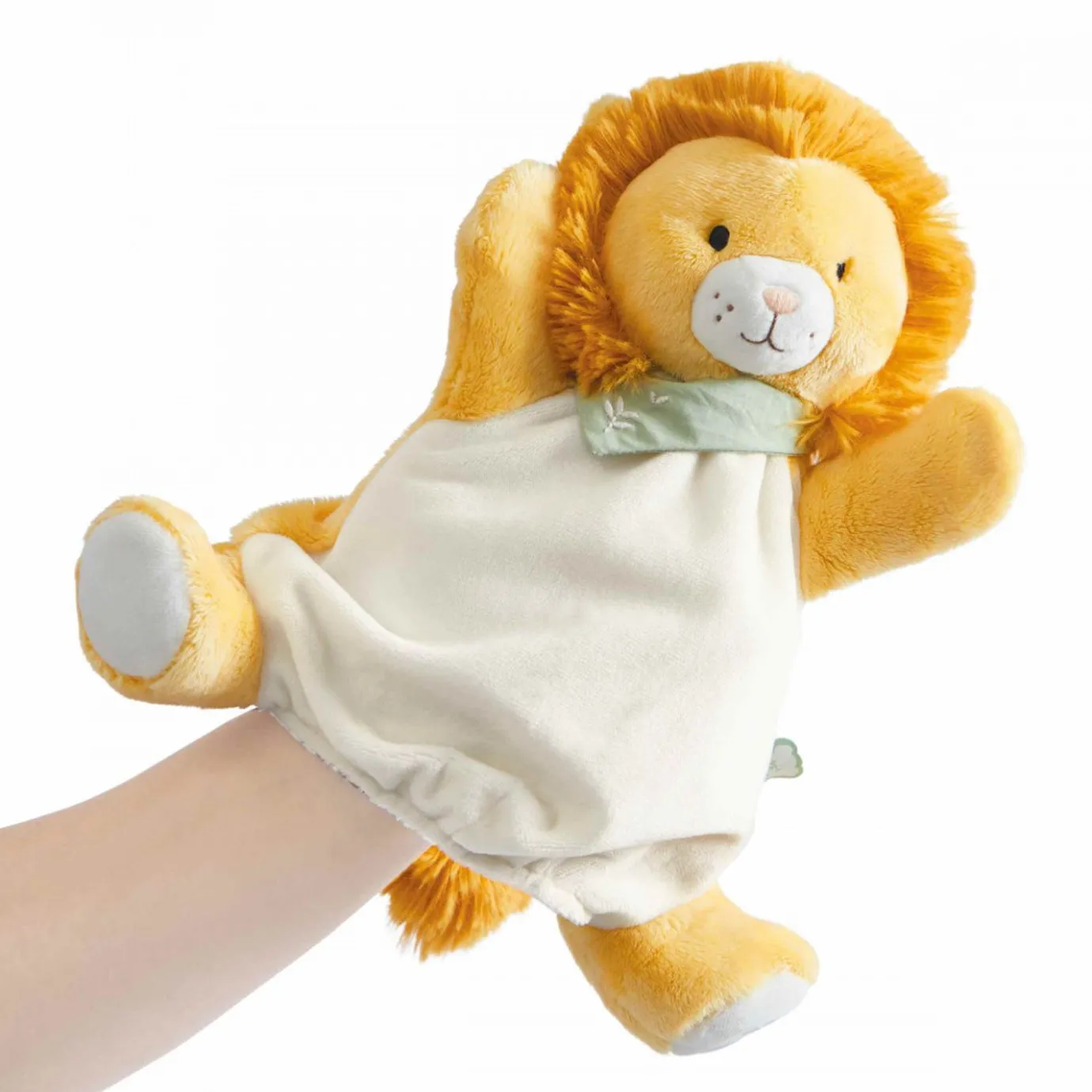 Kaloo Nougat Lion Puppet> Animal Comforter